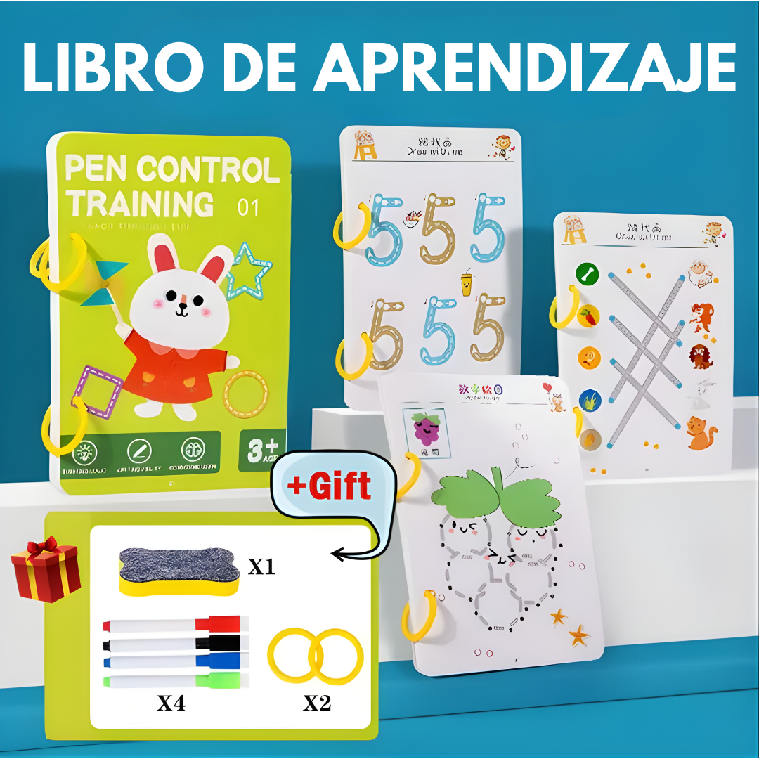 LIBRO DE APRENDIZAJE — Control del lápiz y escritura desde temprana edad