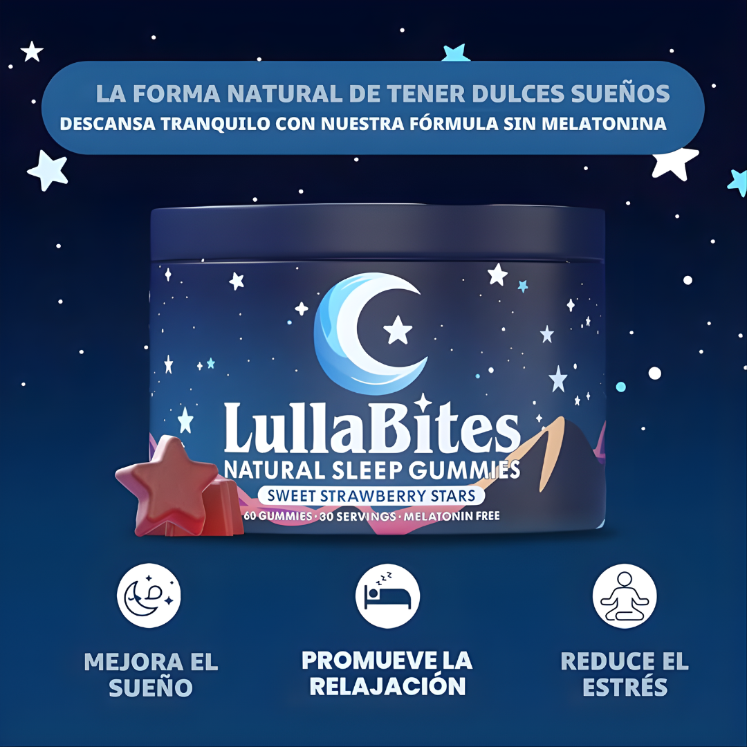 LULLA BITTES GOMITAS PARA EL SUEÑO – Descanso profundo, conciliación más rápida y noches sin interrupciones