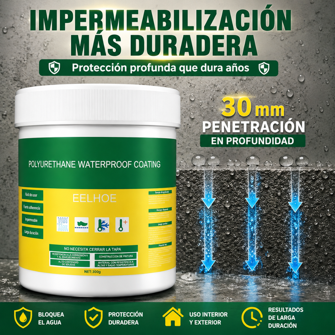 SELLADOR IMPERMEABILIZANTE INVISIBLE ANTI-FUGAS – Sella filtraciones sin cambiar el acabado