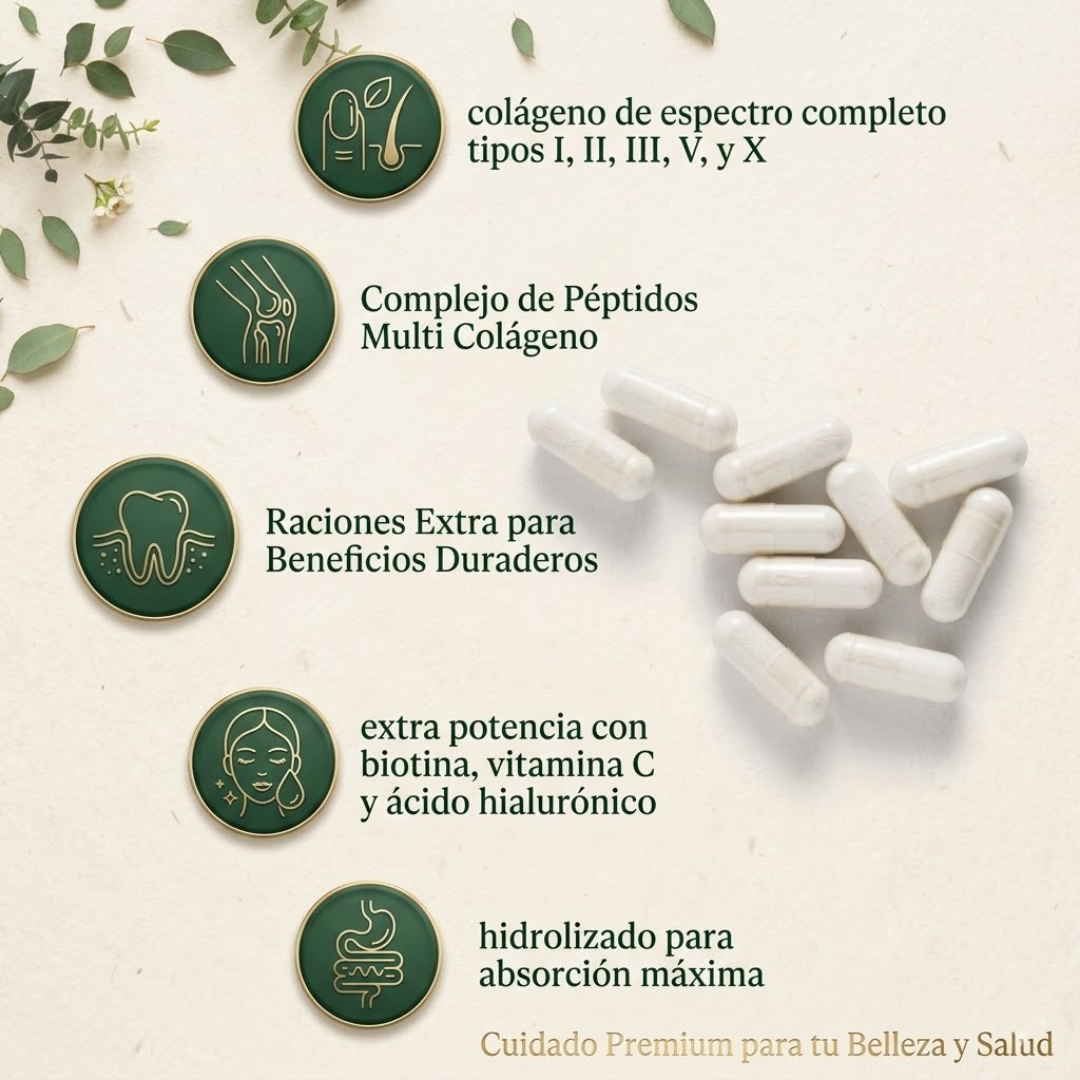 MULTI COLLAGEN PEPTIDES – Apoyo capilar, piel luminosa y bienestar desde tu rutina diaria