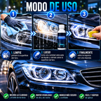REPARADOR DE FAROS — Restaura la claridad de tus faros en minutos y ahorra el costo de comprar uno nuevo