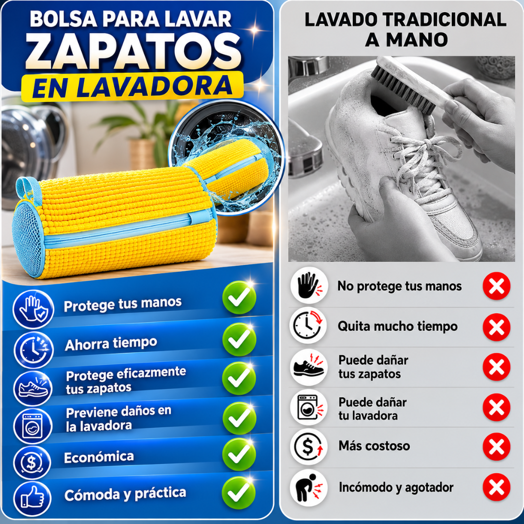 BOLSA PARA LAVAR ZAPATOS – Limpieza práctica y segura