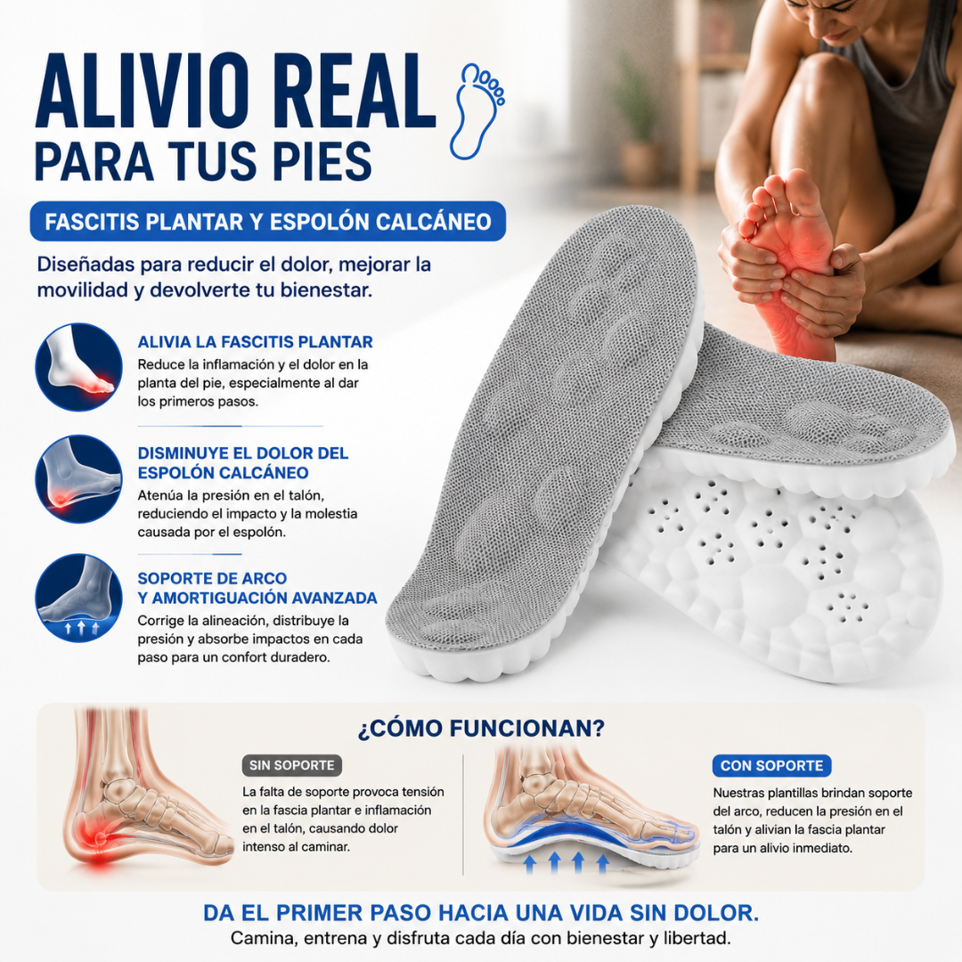 PLANTILLA ORTOPÉDICA – Camina con menos dolor