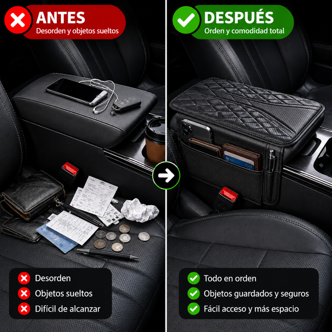 APOYA BRAZOS – Más comodidad al conducir y todo lo importante siempre al alcance