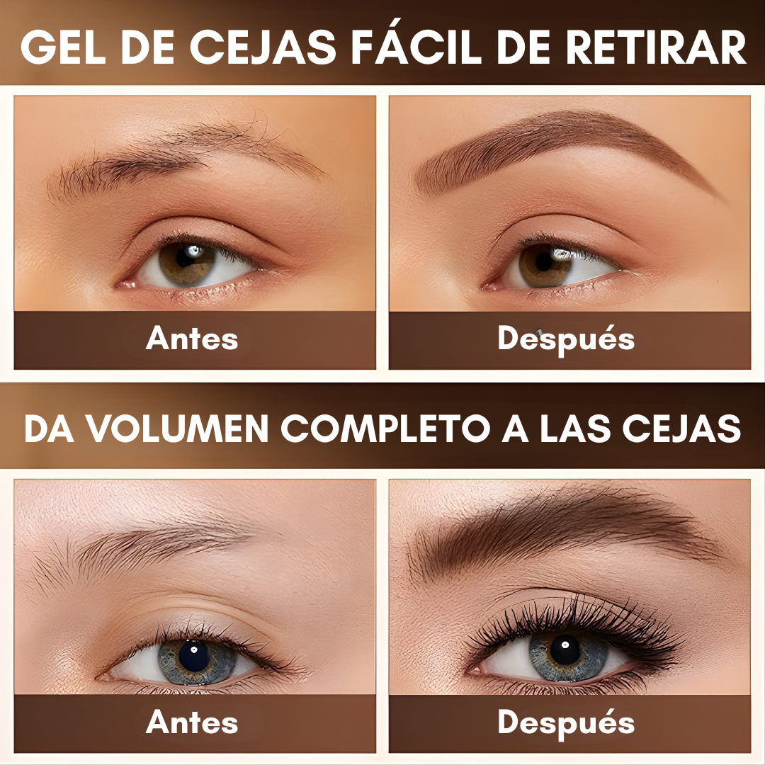 GEL PARA CEJAS FÁCILES DE DESPEGAR — Fijación perfecta, acabado natural, fácil de despegar