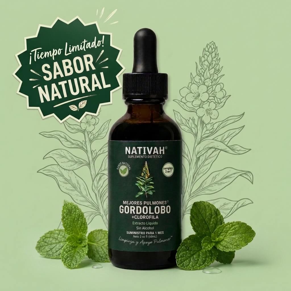 Gordolobo + Clorofila: Descongestiona tus pulmones